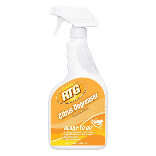 Intercon Chemical Citrus Degreaser, 34 oz Liquid, Clear Yellow, 6 PK FICCB-QS-6X34-RCND - main